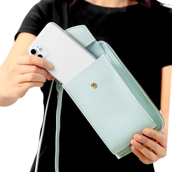 Black Mini Bag with Multi Compartment Crossbody Shoulder Bag NEW - Picture 3 of 4